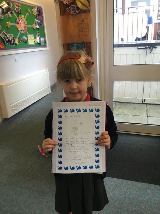 Proud of our writing in Hazel Class
